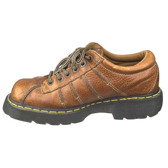 Vintage Y2k Dr. Martens Unisex Brown Leather Chunky Loafers Size  M 8 W 9 - Picture 2 of 10